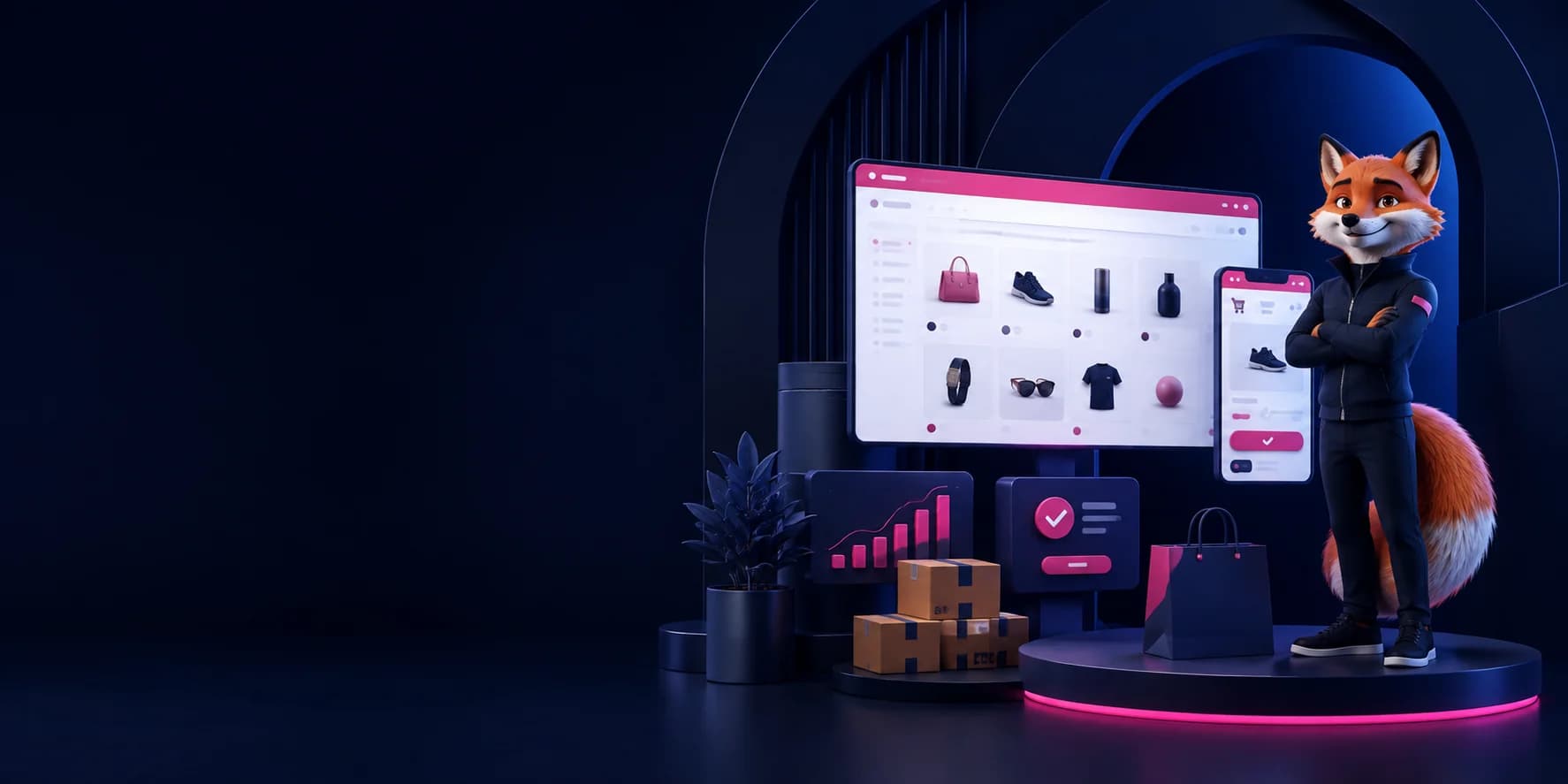 E-Sites — An ecommerce SaaS for storefronts, catalog and inventory operations, checkout, delivery, payments, staff, analytics, and practical AI assistance.